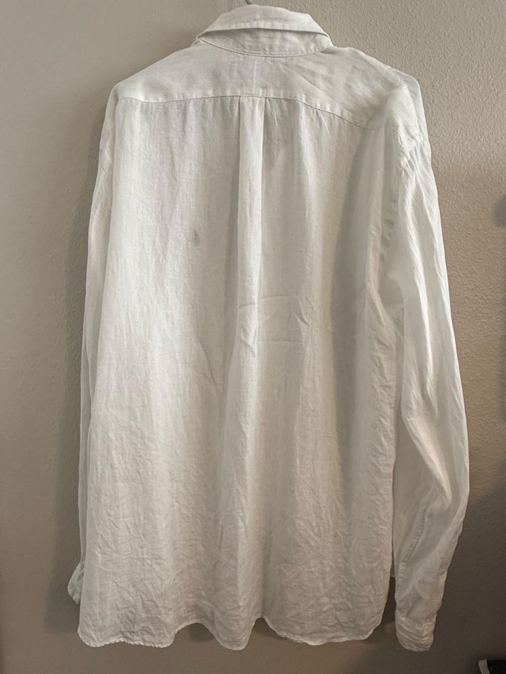 Ralph Lauren Linen White Long-Sleeve Button-Down Shirt Mens XXL Old Money - Picture 2 of 14